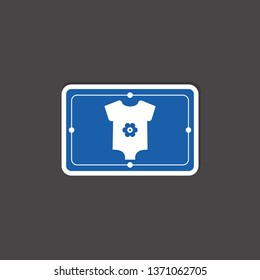 Baby clothing icon