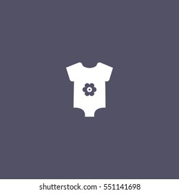 Baby clothing icon