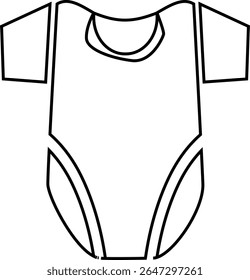Baby clothing icon for the basic needs, birth preparation, and children's products industries, as well as relevant in the context of health and baby care.