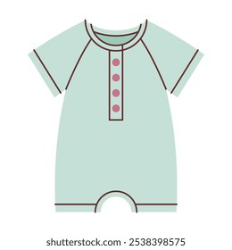 Baby Clothing Illustration Flat Design Style