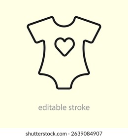 Baby clothing. Baby pajamas. Newborn outfit. Clothes for babies. Child care concept. Vector