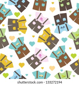 baby clothing seamless pattern