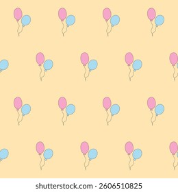 Baby Clothing Textile Seamless Swatch Background. Hand Drawn Doodle Funny Cute Infant Fabric Pattern. Cute Kawaii Whimsical Wrapping, Wallpaper Nursery Design. Vintage Elegant Retro Style. Nappy Cover