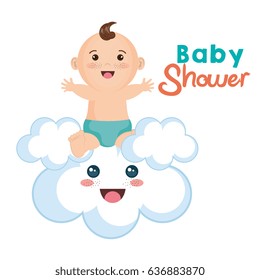 Baby and cloud design