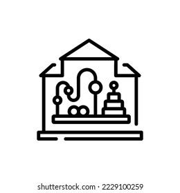Baby club сolor line icon. Children learning. Pictogram for web page