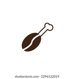 Baby Coffee Logo Design Vector