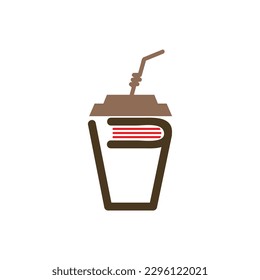 Vector de diseño del logotipo del café para bebés