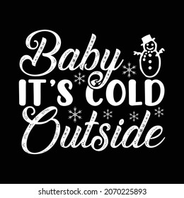 Baby it's cold outside - vector