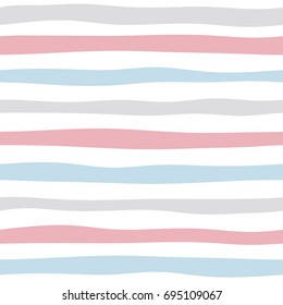 Baby Color Abstract Line Seamless Pattern Background, Vector illustration