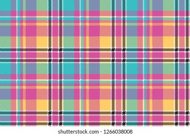 Baby color plaid seamless pattern. Vector illustration.