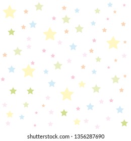 Colorful Abstract Seamless Pattern Cute Stars Stock Vector (Royalty ...