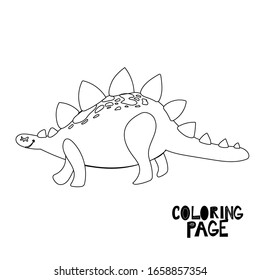 baby coloring dinosaurs, cute animals, for little children