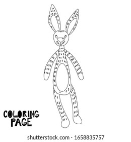 Baby coloring rabbits, cute rabbits soft toy, for small children