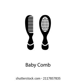 baby comb icon in vector. Logotype