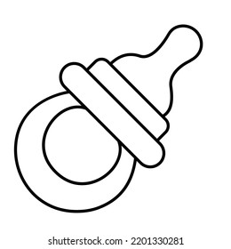 Baby comforter Line Vector Icon easily modified

