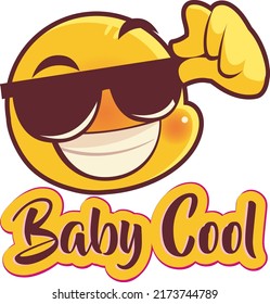 Baby cool Baby Funny t shirt and mug design vector illustration