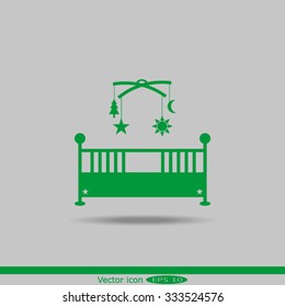  baby cot and carousel Icon