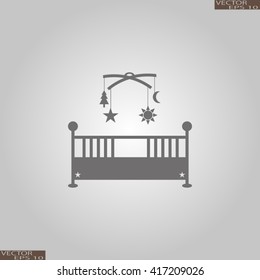 baby cot and carousel Icon