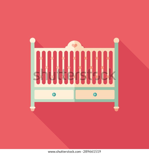 square baby bed