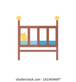 baby cradle desing isolated icon, vector illustration