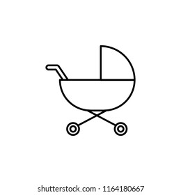 Baby cradle icon. vector icon.