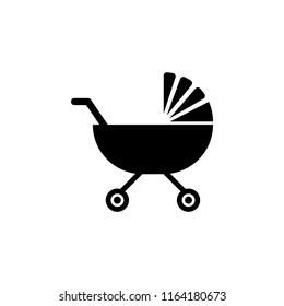 Baby cradle icon. vector icon.