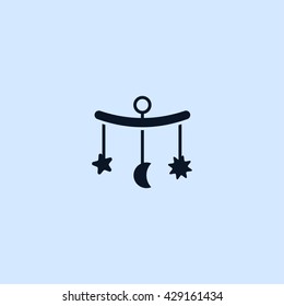 baby crib hanging icon. baby crib hanging vector illustration