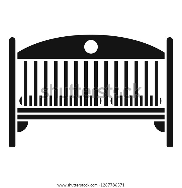 Baby Crib Icon Simple Illustration Baby Stock Vector Royalty Free