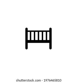 baby crib icon vector sign symbol