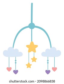 Baby Crib Mobile Isolated Icon