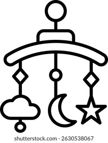 Baby Crib New Creative Icon Design Vector