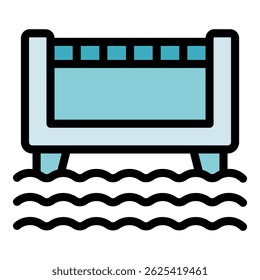 Berço de bebê submerso pelas águas das cheias, ilustrando os conceitos de danos causados pelas cheias, seguros e mudanças climáticas