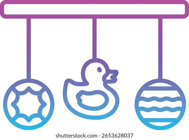 Icono de Vector de cuna de bebé. Se puede utilizar para aplicaciones de impresión, móviles y de Web.