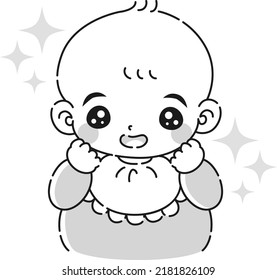 Baby with a crushing smile