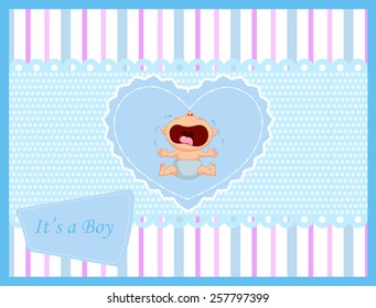 Baby crying card