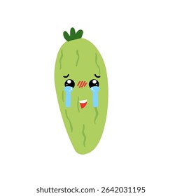 baby cucumber variant face expression 