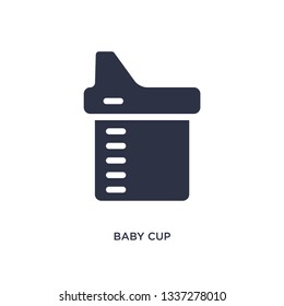 baby cup icon. Simple element illustration from kid and baby concept. baby cup editable symbol design on white background. Can be use for web and mobile.