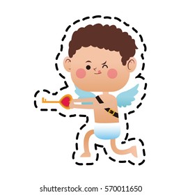 baby cupid cartoon icon