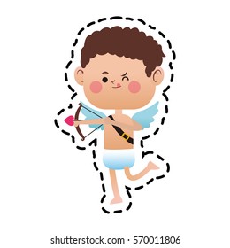 baby cupid cartoon icon
