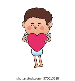 baby cupid cartoon icon