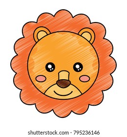 baby cute animal lion head