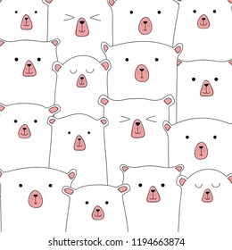 Baby cute bears pattern