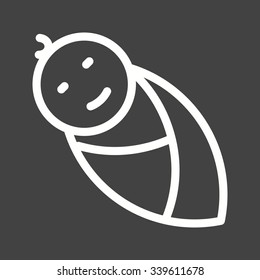 Baby, cute, boy icon vector image. Can also be used for healthcare and science. Suitable for use on web apps, mobile apps and print media.