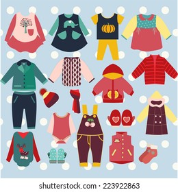 Baby cute clothes collection of winter children's clothing 