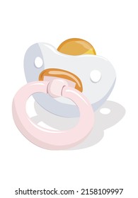 Baby Cute Pacifier Pacifier For Girl With Shadow.