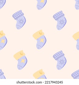 Bebé lindo calcetines sin costura para tela recién nacida, papel de envoltura de ducha para bebés, papel o tarjeta.
