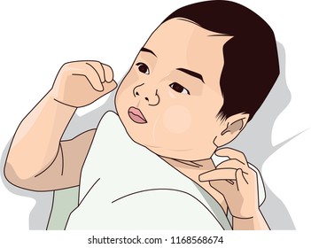 baby cute vector illustration