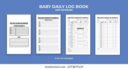 Baby Daily Log book KDP Interior