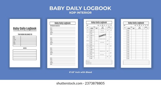 Baby Daily Logbook KDP Interior