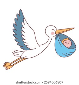 Baby Delivery Stork Parenthood icon